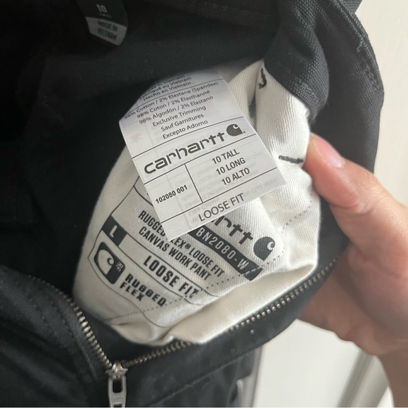 SOLD ‼️ Carhartt Loose fit SZ US 10 tall work pants cargos - Picture 9 of 12